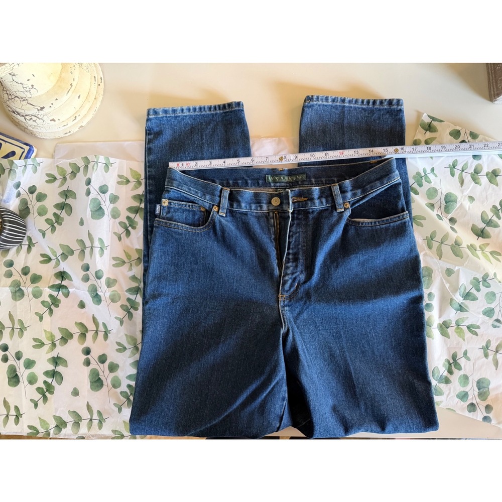 Lauren Ralph Lauren Jeans Co Dark Wash Straight Leg Denim Jeans Womens Size 8